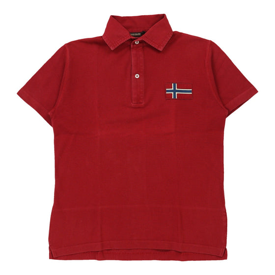 Vintagered Napapijri Polo Shirt - mens small