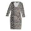 Just Cavalli Animal print Midi Dress - Small Black Cotton