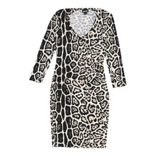  Just Cavalli Animal print Midi Dress - Small Black Cotton