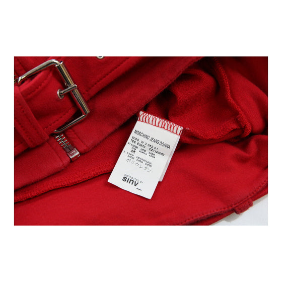 Moschino Jeans Hoodie - Large Red Cotton