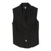 Armani Jeans Waistcoat - Small Black Cotton Blend