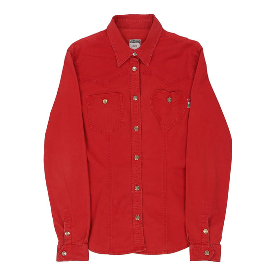 Love Moschino Shirt - Large Red Cotton Blend