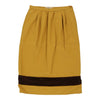 Valentino Skirt - 26W UK 6 Yellow Wool