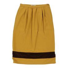  Valentino Skirt - 26W UK 6 Yellow Wool