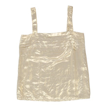  Louis Feraud Strap Top - Large Gold Viscose Blend