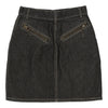 Moschino Denim Skirt - 25W UK 6 Black Cotton