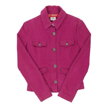  Versace Suede Jacket - Medium Purple Cotton