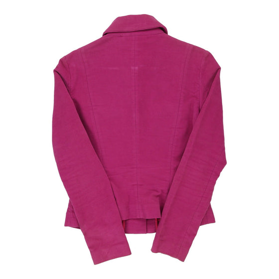 Versace Suede Jacket - Medium Purple Cotton