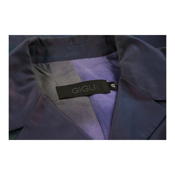 Gigli Full Suit - Large Navy Polyester Blend