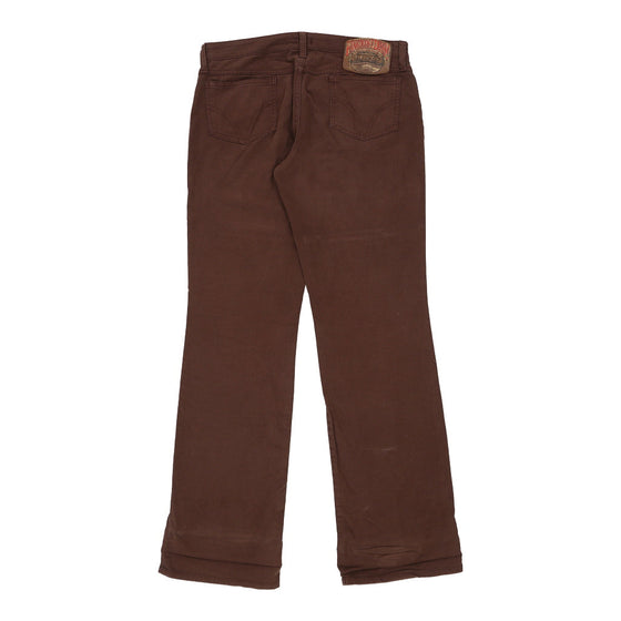 Dolce & Gabbana Trousers - 34W UK 12 Brown Cotton Blend