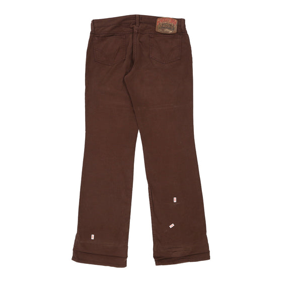 Dolce & Gabbana Trousers - 34W UK 12 Brown Cotton Blend