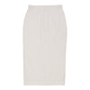 Roccobarocco Midi Skirt - 26W UK 6 Cream Cotton