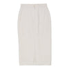 Roccobarocco Midi Skirt - 26W UK 6 Cream Cotton