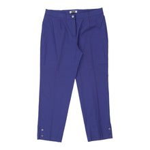  Krizia Trousers - 32W UK 12 Purple Cotton Blend