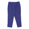 Krizia Trousers - 32W UK 12 Purple Cotton Blend