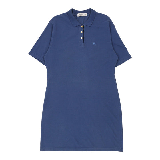 Burberry Polo Dress - Large Navy Cotton