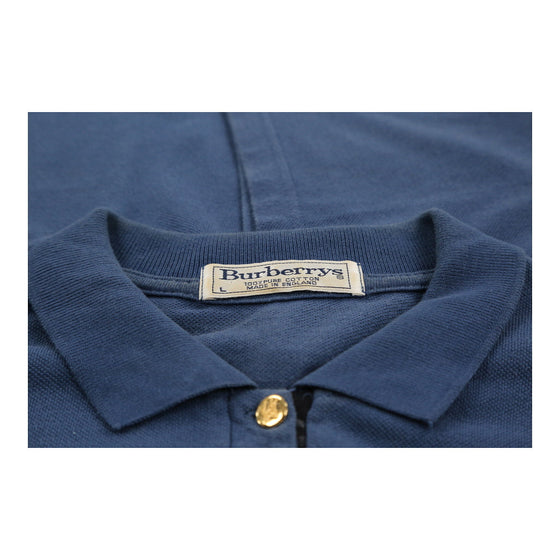 Burberry Polo Dress - Large Navy Cotton