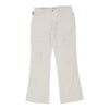 Moschino Jeans Trousers - 32W UK 10 Cream Cotton Blend