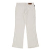 Moschino Jeans Trousers - 32W UK 10 Cream Cotton Blend