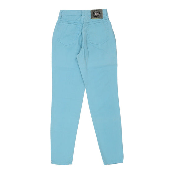 Versace Jeans Couture Trousers - 26W UK 6 Blue Cotton