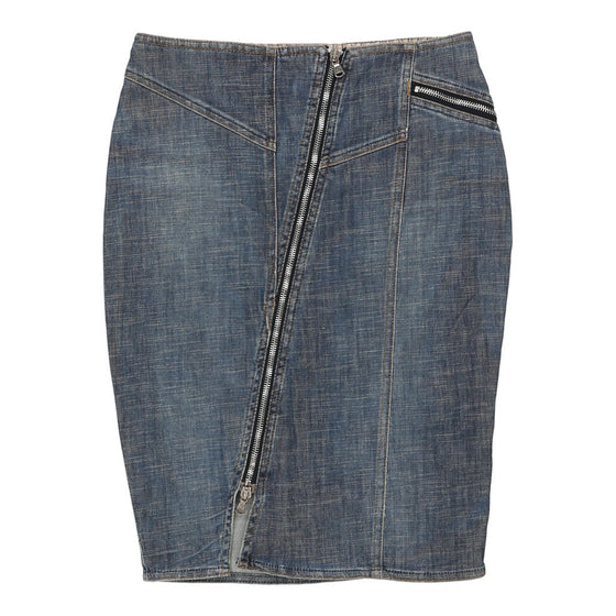 Armani Jeans Denim Skirt - 28W UK 8 Blue Cotton