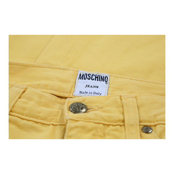 Moschino Jeans Jeans - 25W UK 8 Yellow Cotton