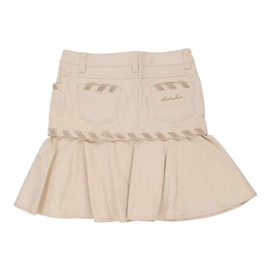 Moschino Jeans Mini Skirt - 30W UK 10 Beige Cotton Blend