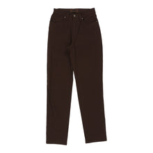  Versace Jeans Couture Trousers - 26W UK 6 Brown Nylon Blend