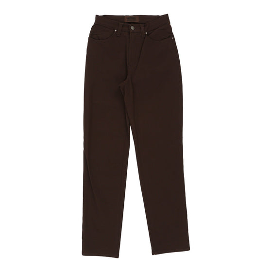 Versace Jeans Couture Trousers - 26W UK 6 Brown Nylon Blend