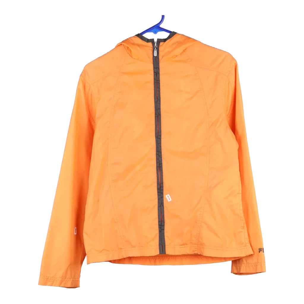 Fila Jacket - Medium Orange Nylon – Thrifted.com