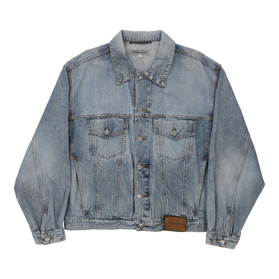 Mackee Denim Jacket - Large Blue Cotton – Thrifted.com