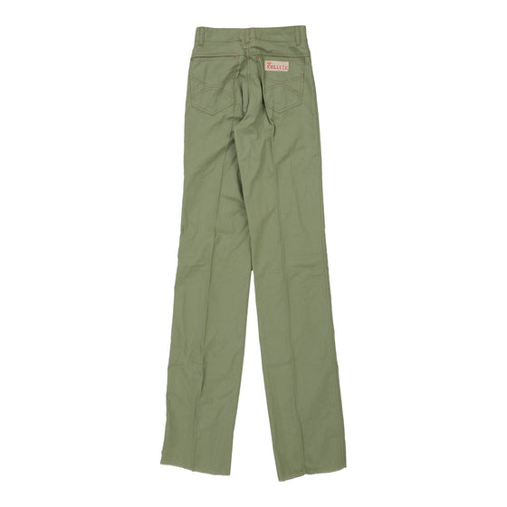 Vintage green College Trousers - mens 25" waist