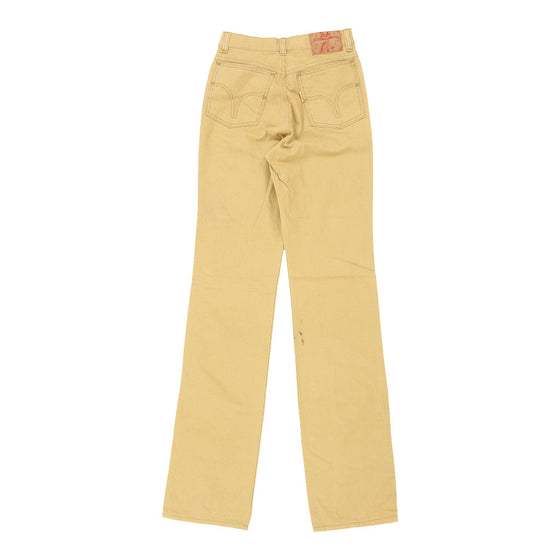 Vintage yellow Shaft Trousers - womens 26" waist