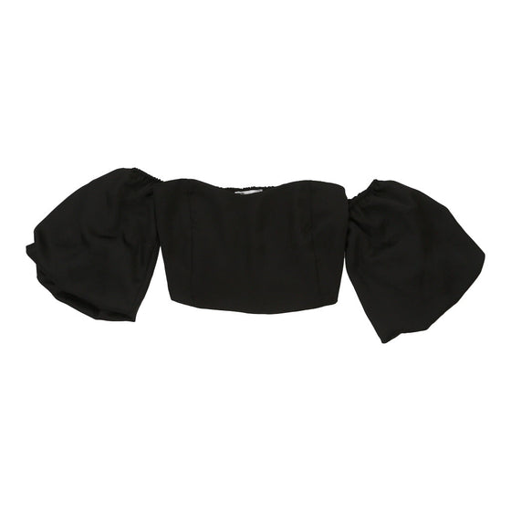 Unbranded Bardot Top - Medium Black Viscose bardot top Unbranded   