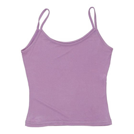 Unbranded Strap Top - Large Purple Acetate strap top Unbranded   