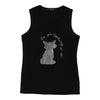 Liu Jo Graphic Vest - Large Black Cotton vest Liu Jo   