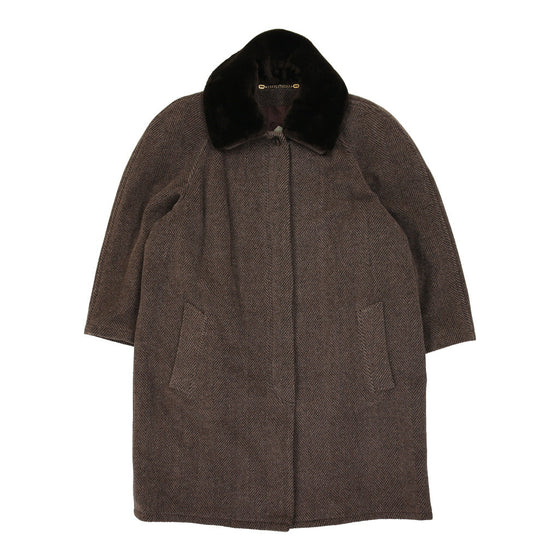 Roccobarocco Coat - XL Brown Wool