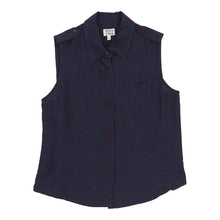  Age 13-14 Armani Blouse - Small Navy Cotton