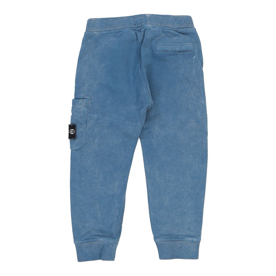 Age 4 Stone Island Joggers - Small Blue Cotton Blend