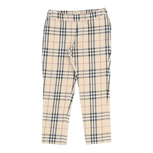  Age 12 Burberry Trousers - 26W 22L Beige Cotton