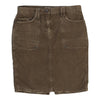 Age 14 Blumarine Mini Skirt - 28W 18L Khaki Cotton