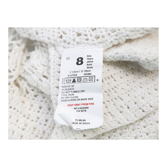 Age 8 Kenzo Crochet Top - Small White Cotton