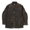 Age 14 Armani Leather Jacket - XL Brown Faux Leather