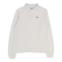  Age 14 Lacoste Long Sleeve Polo Shirt - Medium Grey Cotton