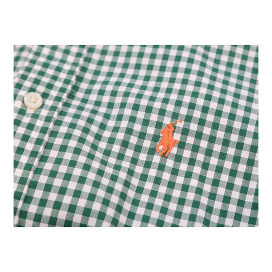 Age 8-9 Ralph Lauren Checked Shirt - Medium Green Cotton