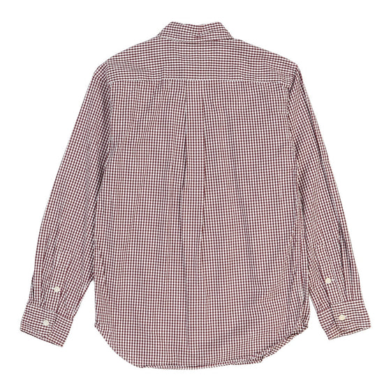 Age 9-11 Ralph Lauren Checked Shirt - Medium Burgundy Cotton