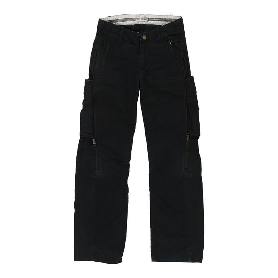 Age 8 Stone Island Cargo Trousers - 24W 24L Black Cotton