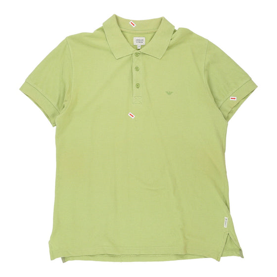 Age 14 Armani Polo Shirt - XL Green Cotton