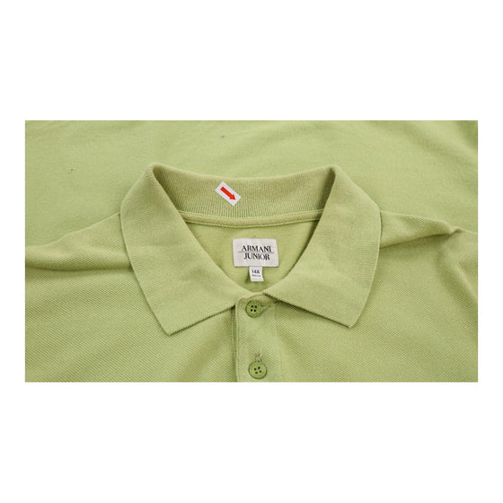 Age 14 Armani Polo Shirt - XL Green Cotton