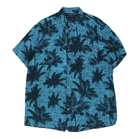 Vintage blue Molokai Surf Co. Hawaiian Shirt - mens x-large